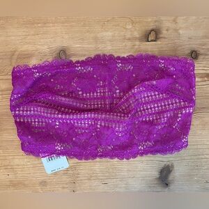 Free People Intimately Fuchsia Lace Bandeau Size XS